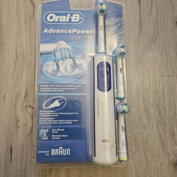 Oral-B Advance Power 950TX Bright Rechargeable Blue Power Toothbrush (Brand New) - Picture 3 of 5